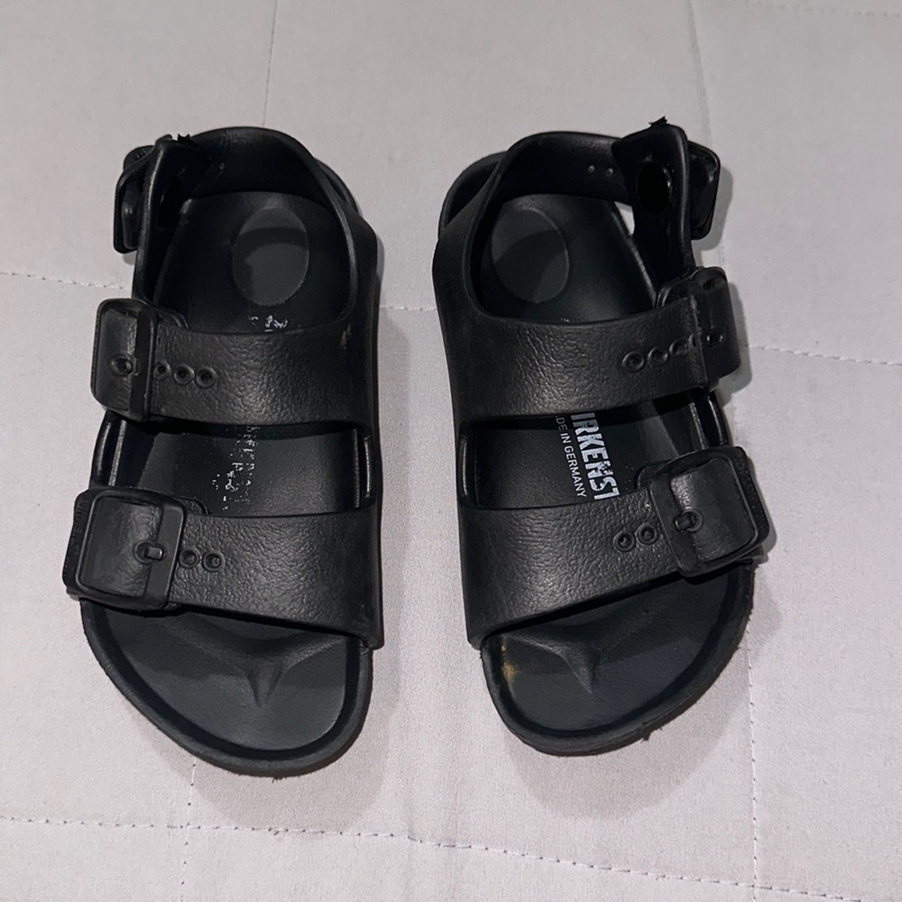 Birkenstock Plastic Sandal Black Slingback Size 26